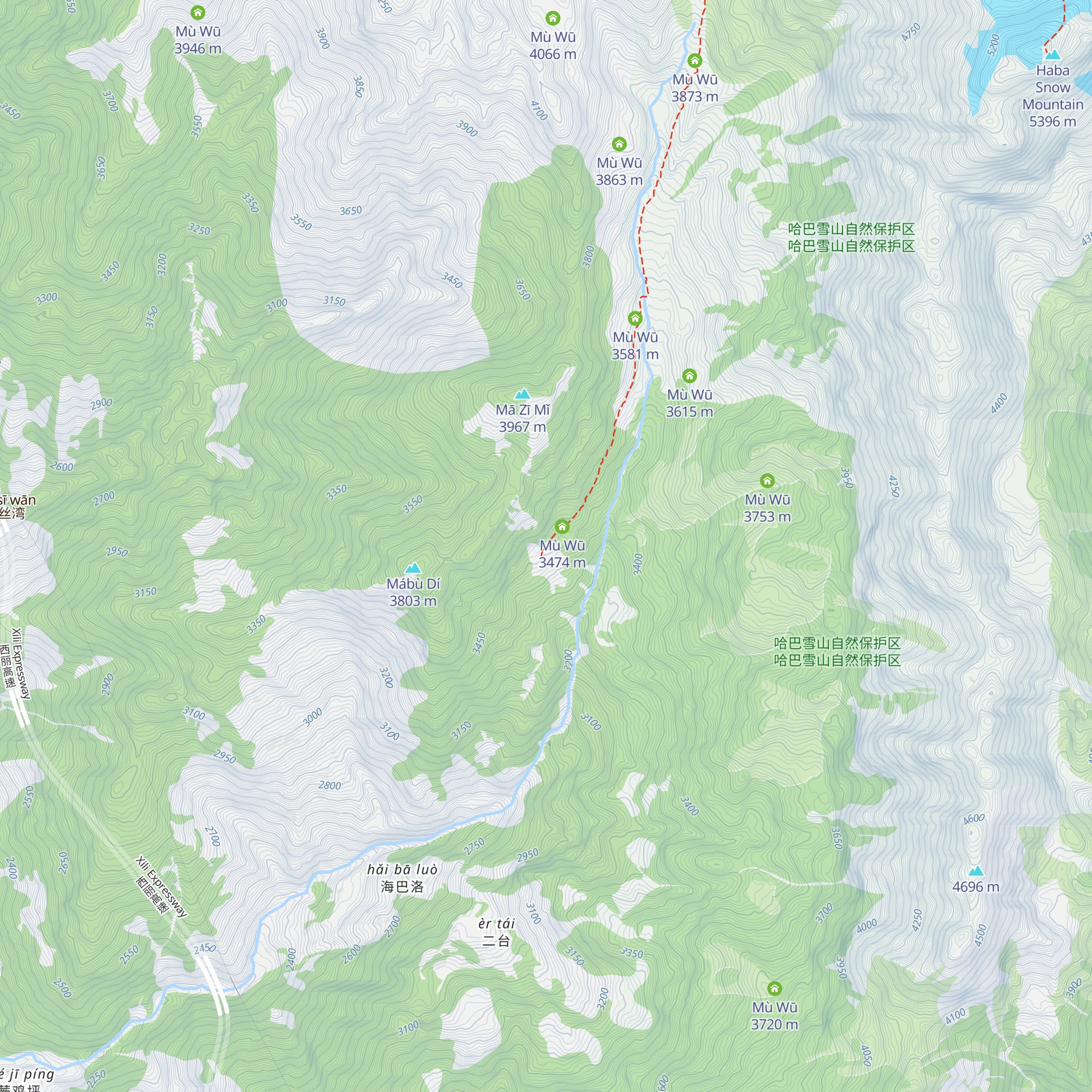 Mù Wū map