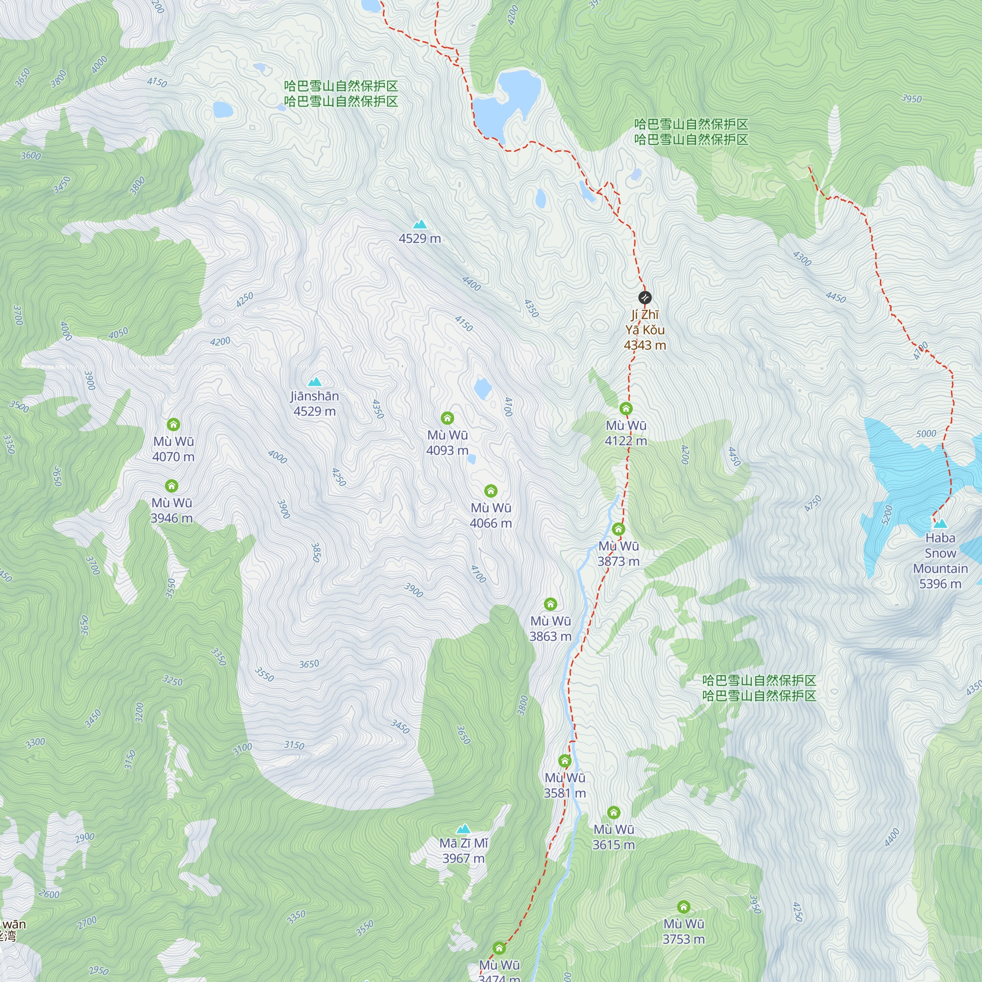 Mù Wū map