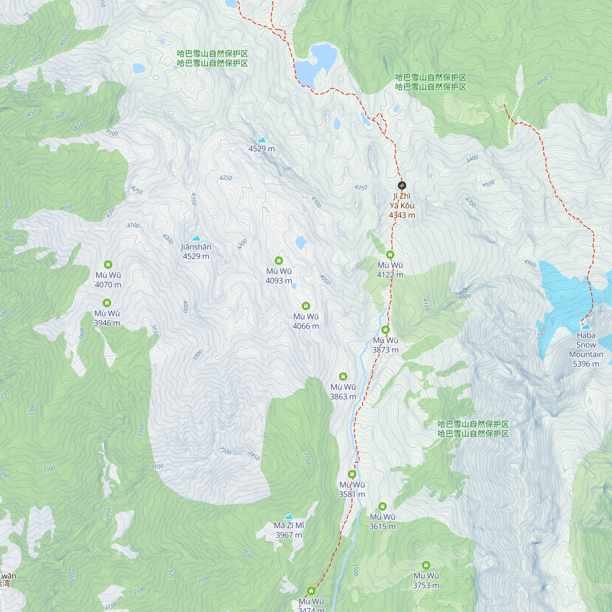 Mù Wū map