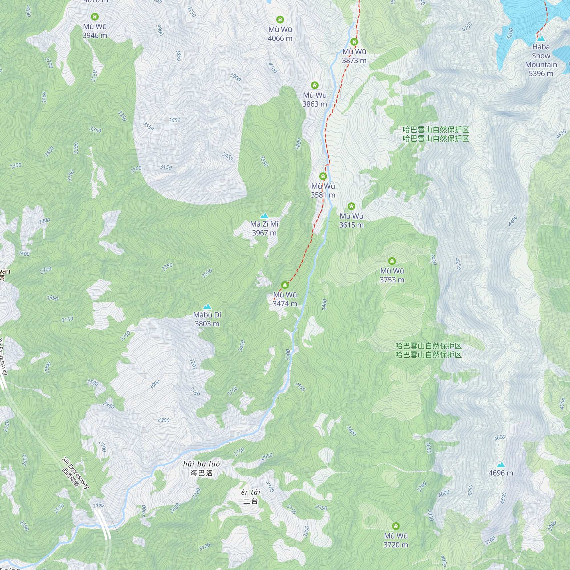 Mù Wū map