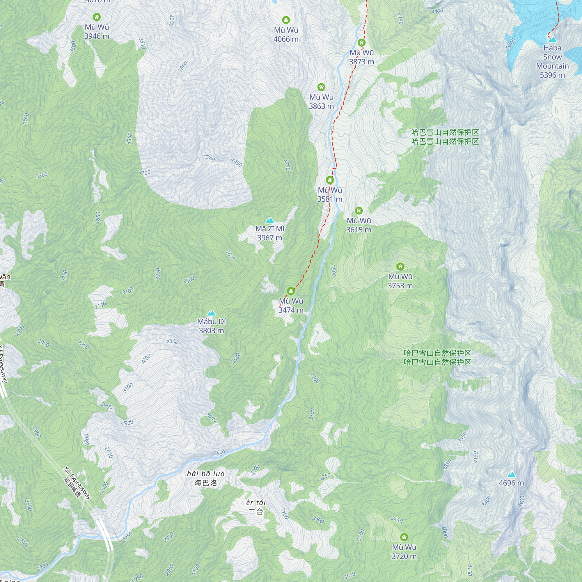 Mù Wū map
