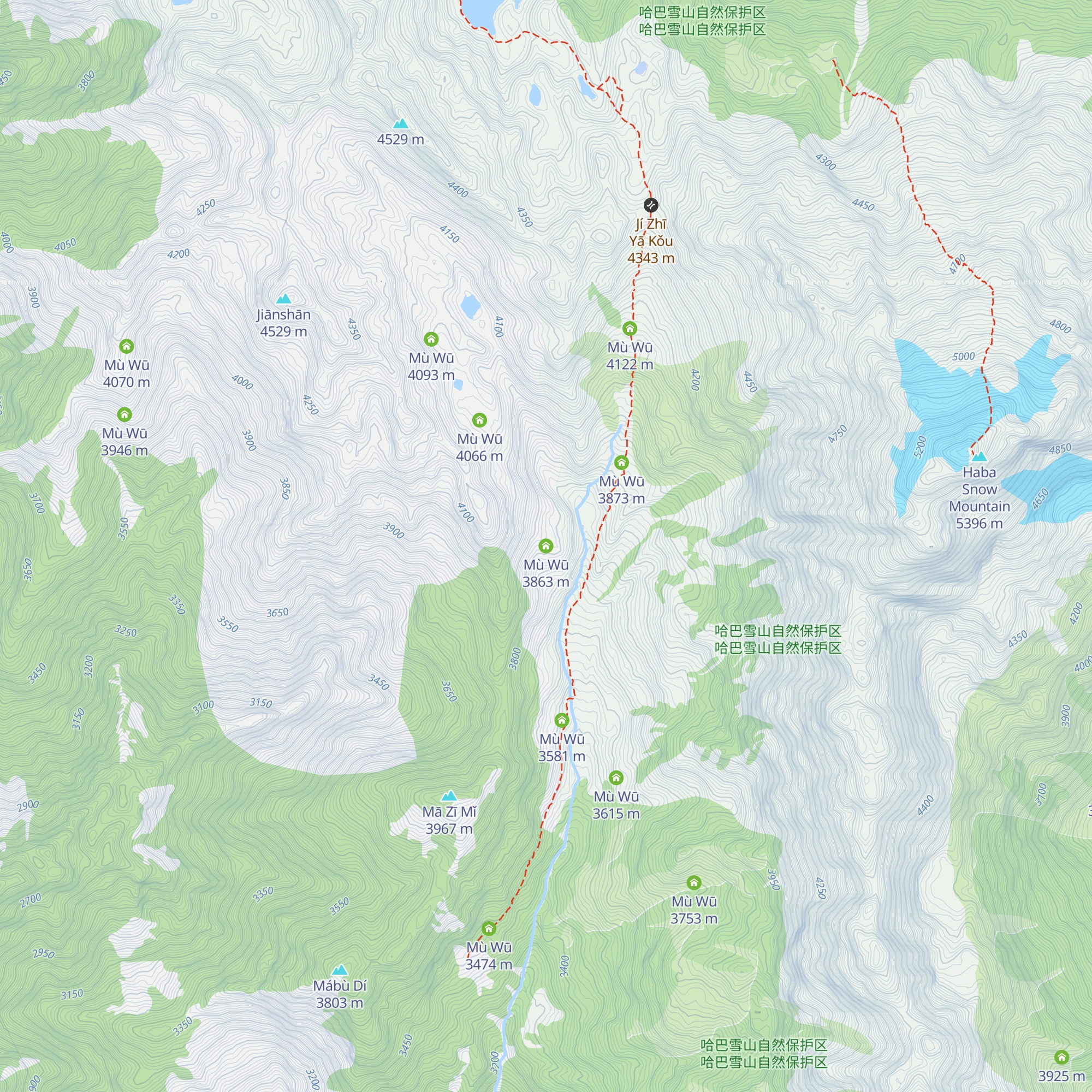 Mù Wū map