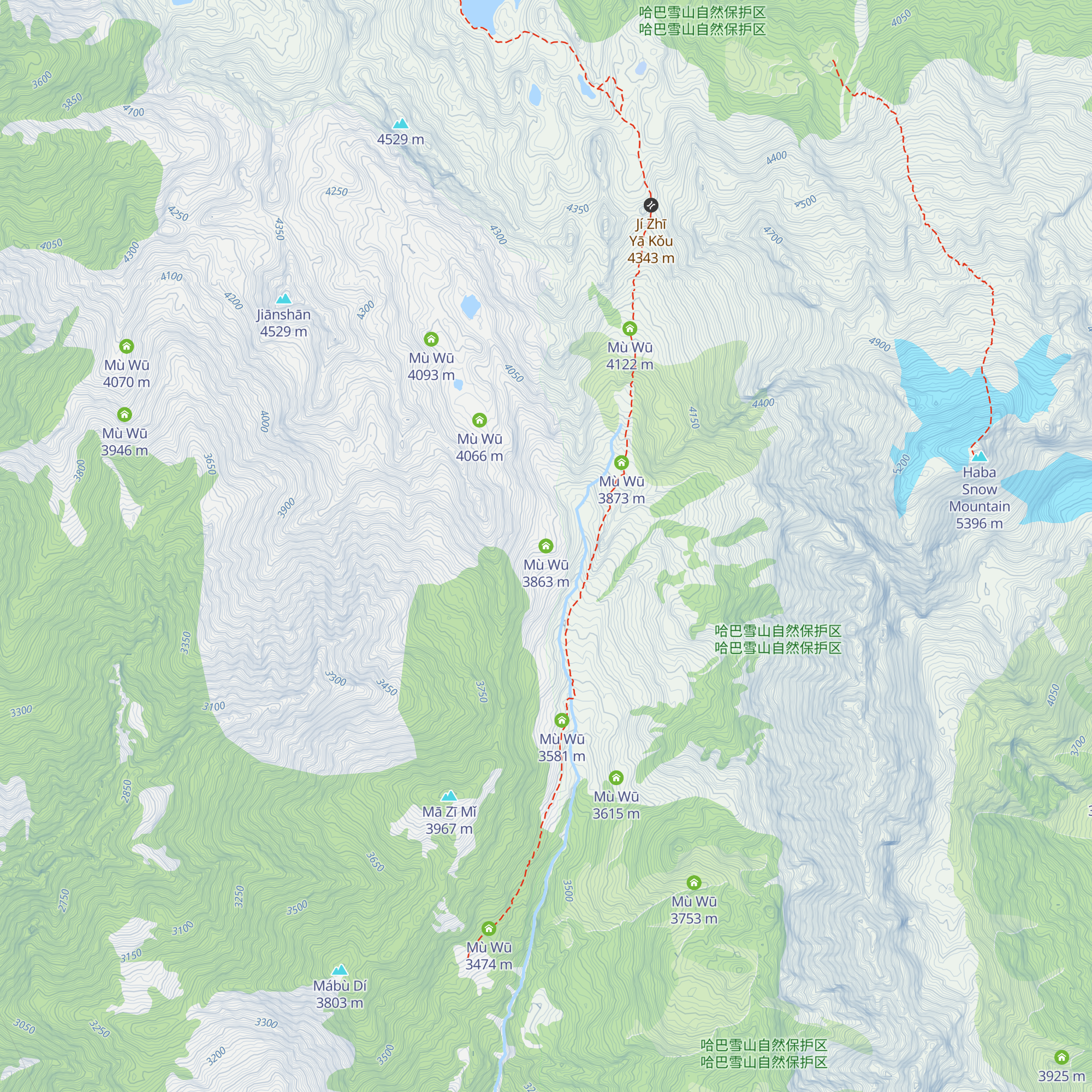 Mù Wū map