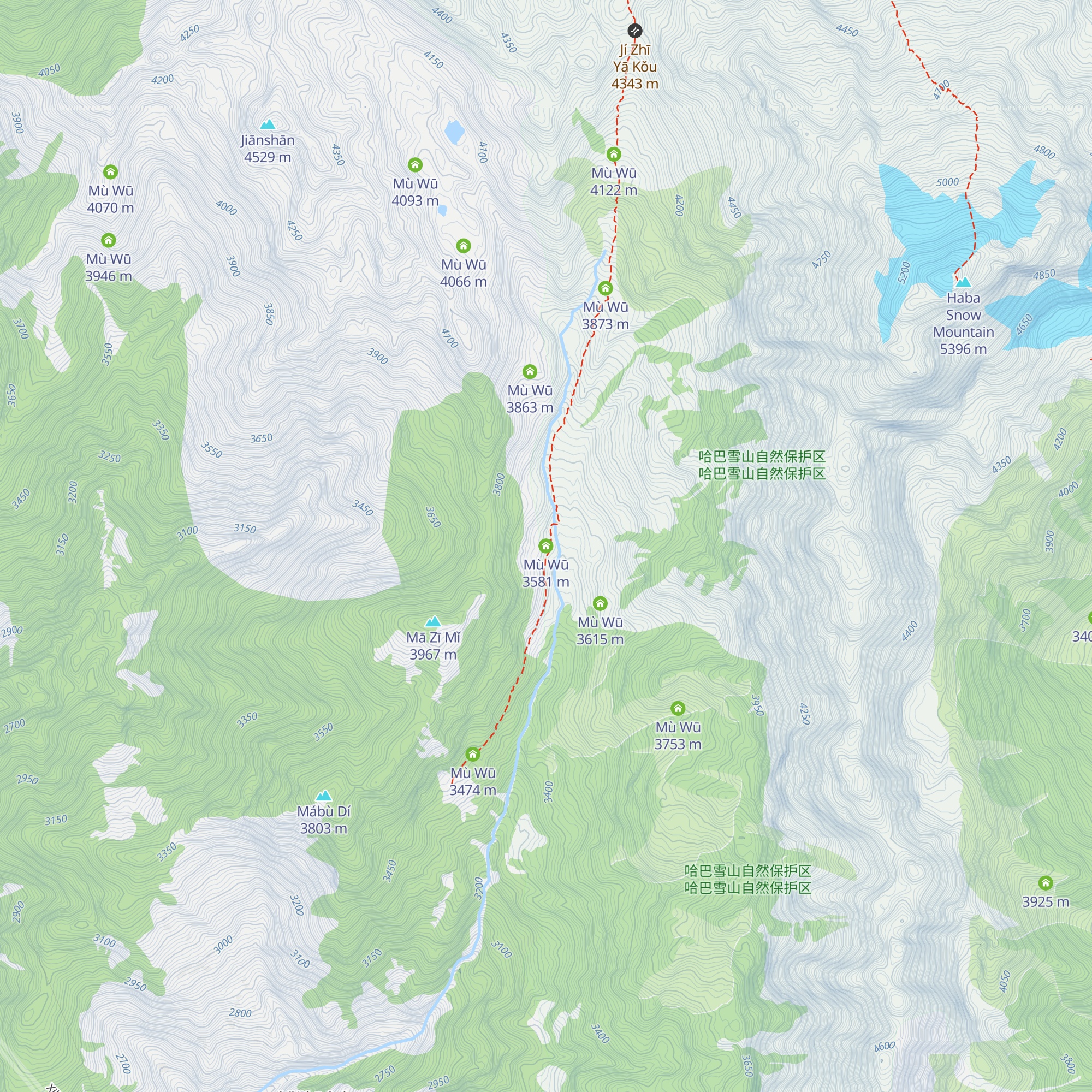 Mù Wū map