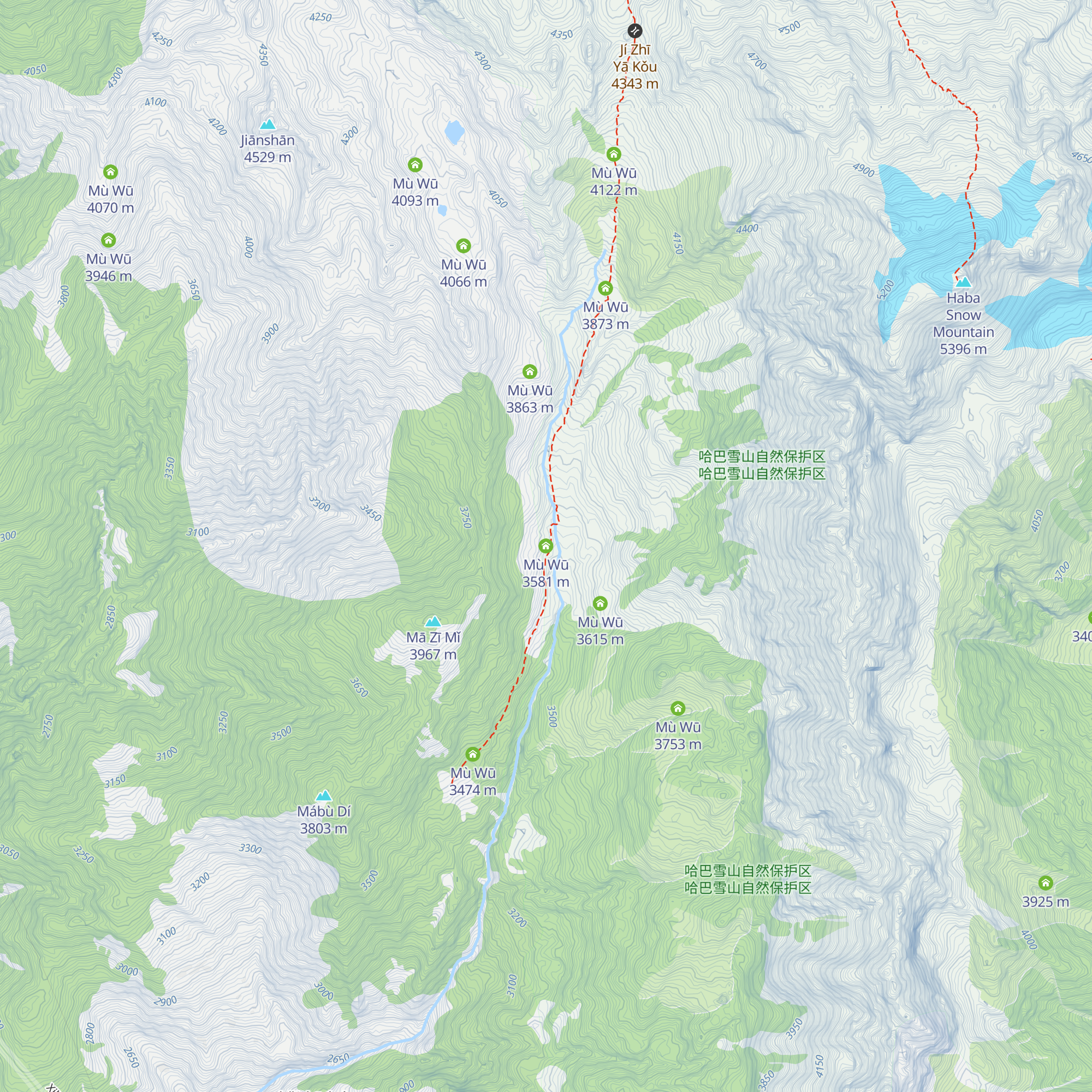Mù Wū map