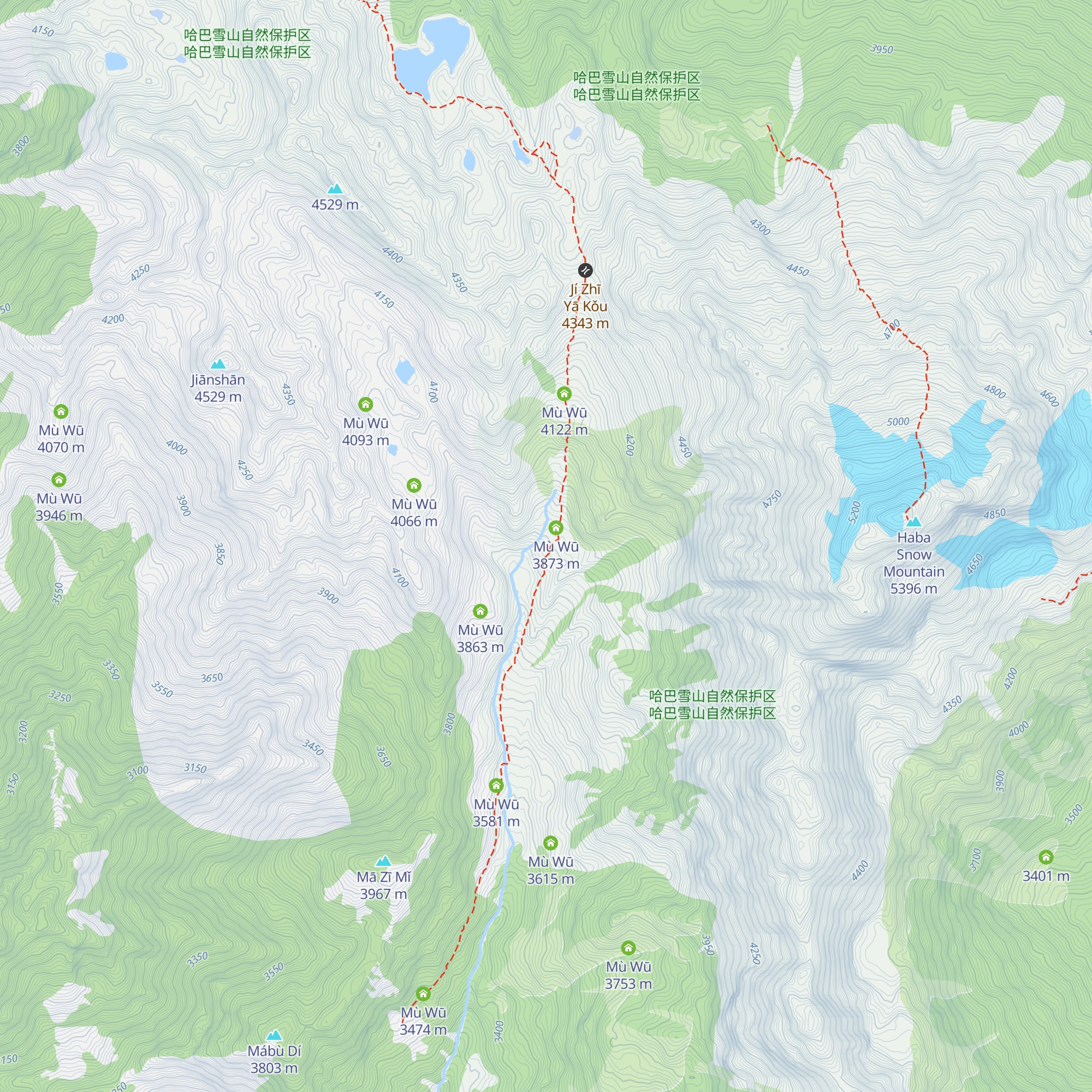 Mù Wū map