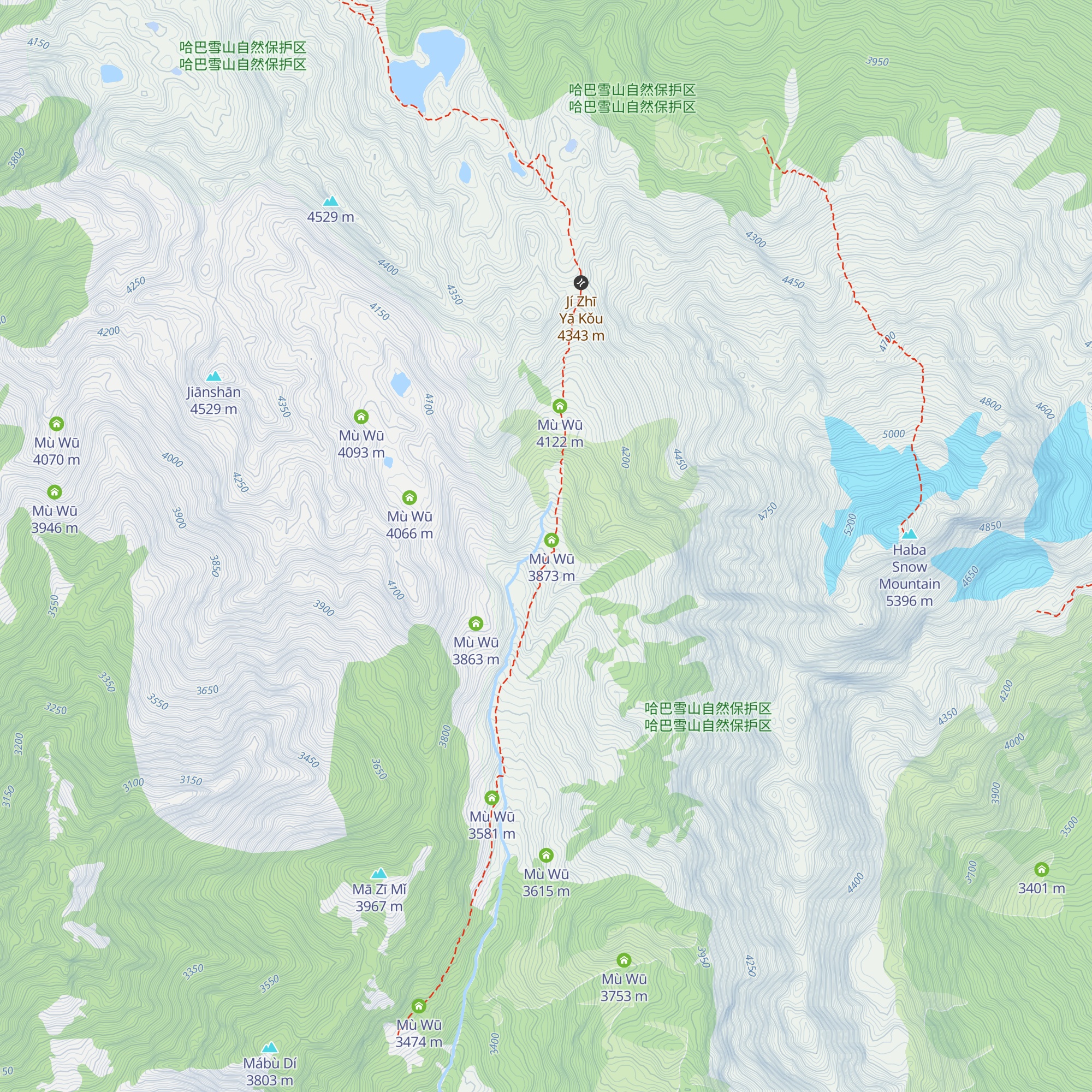 Mù Wū map