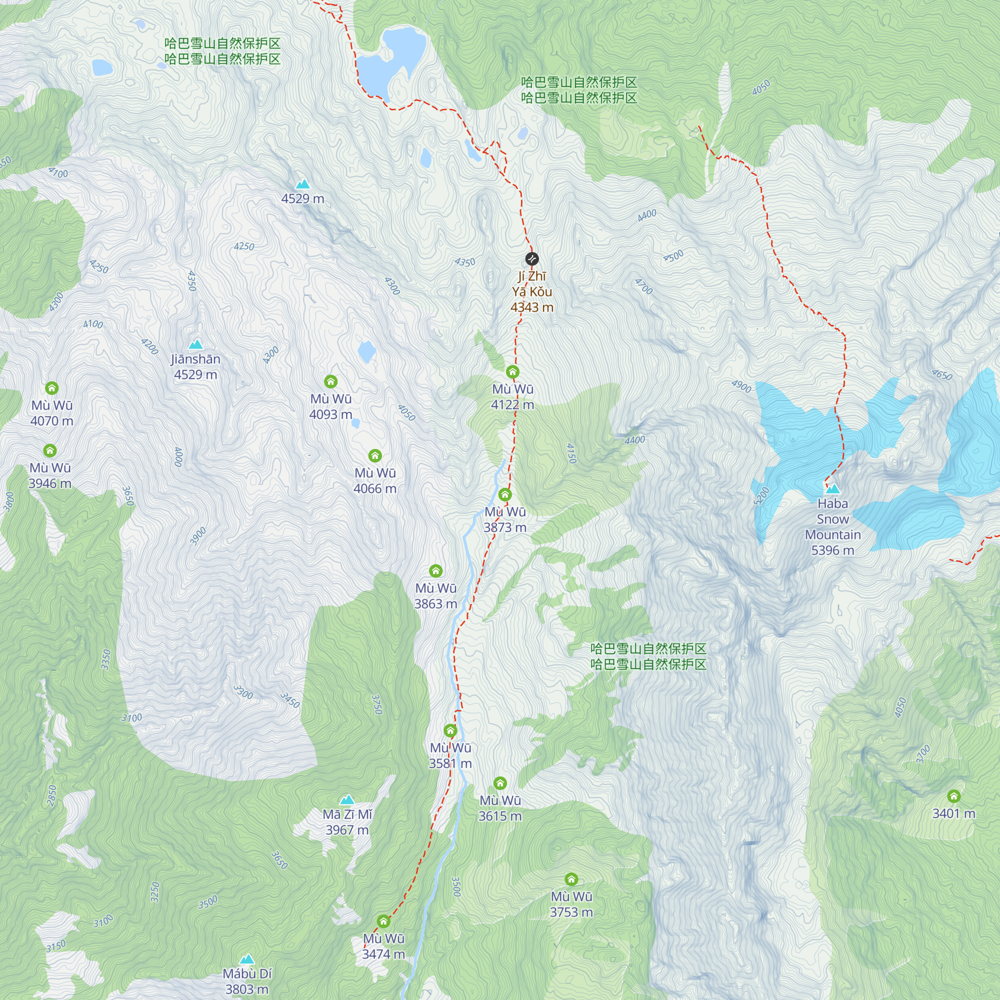 Mù Wū map