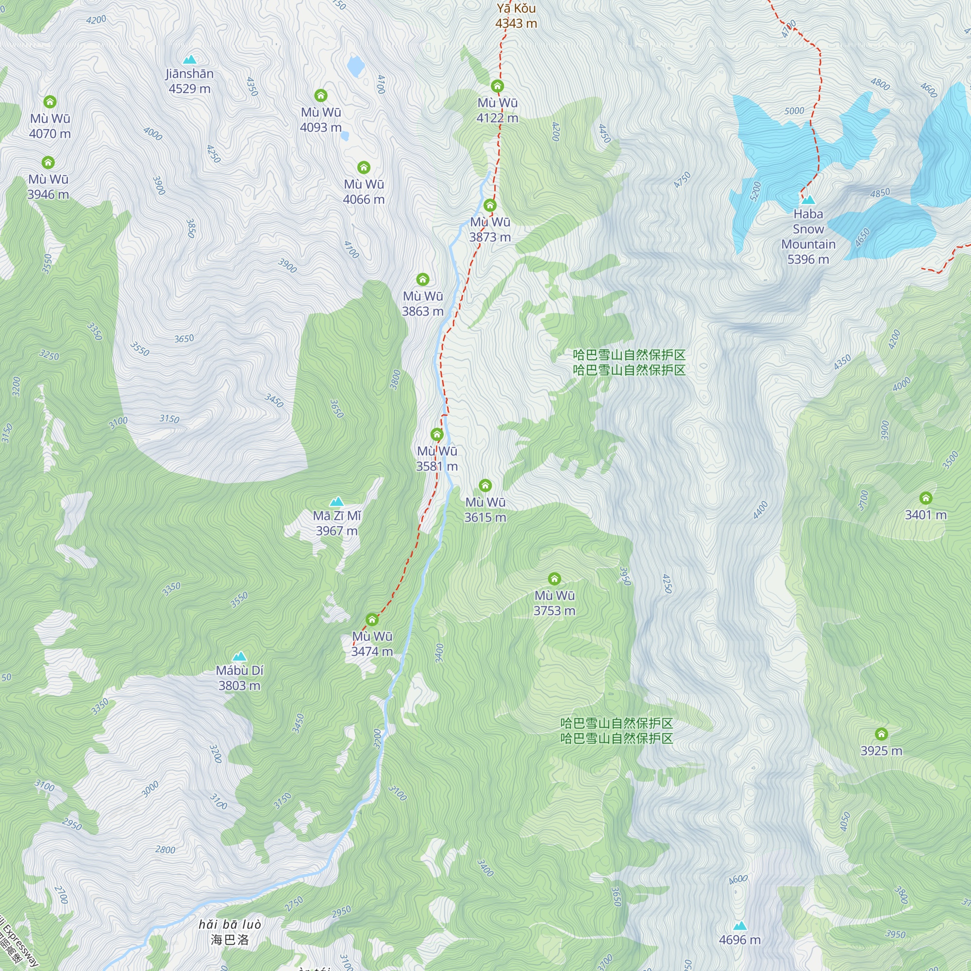 Mù Wū map