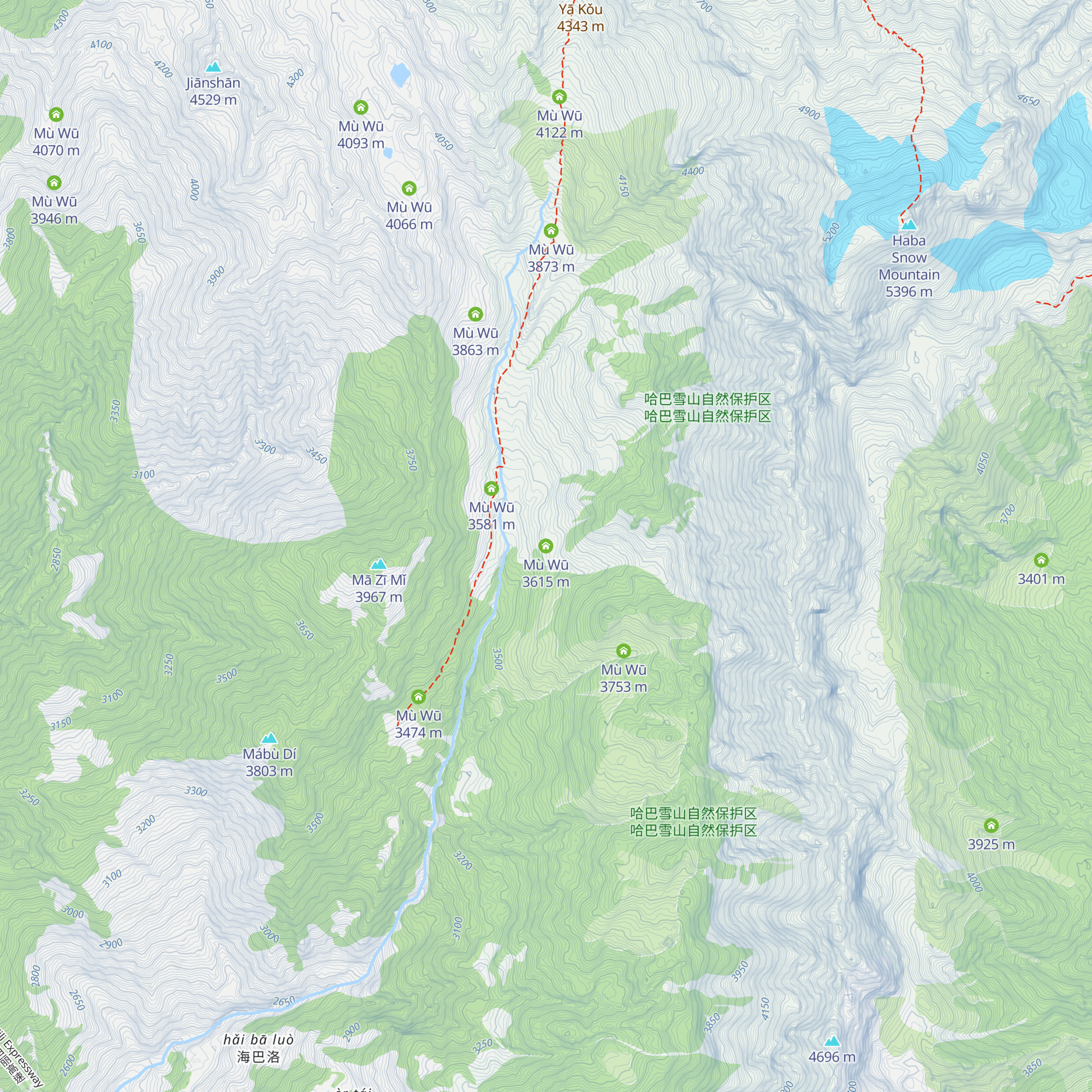 Mù Wū map