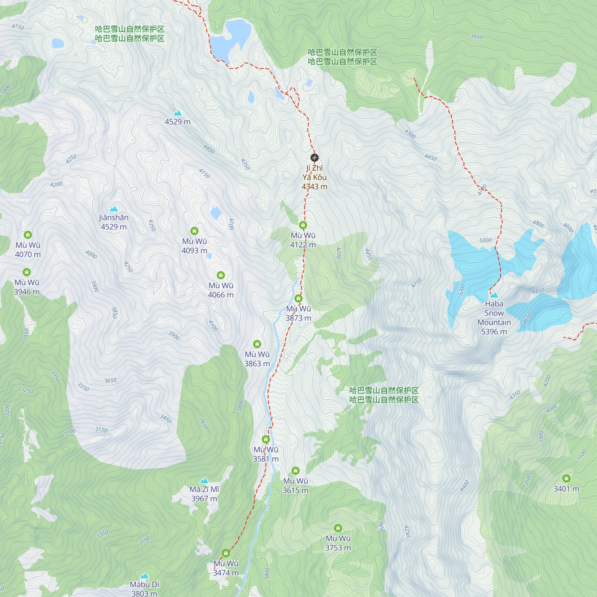 Mù Wū map