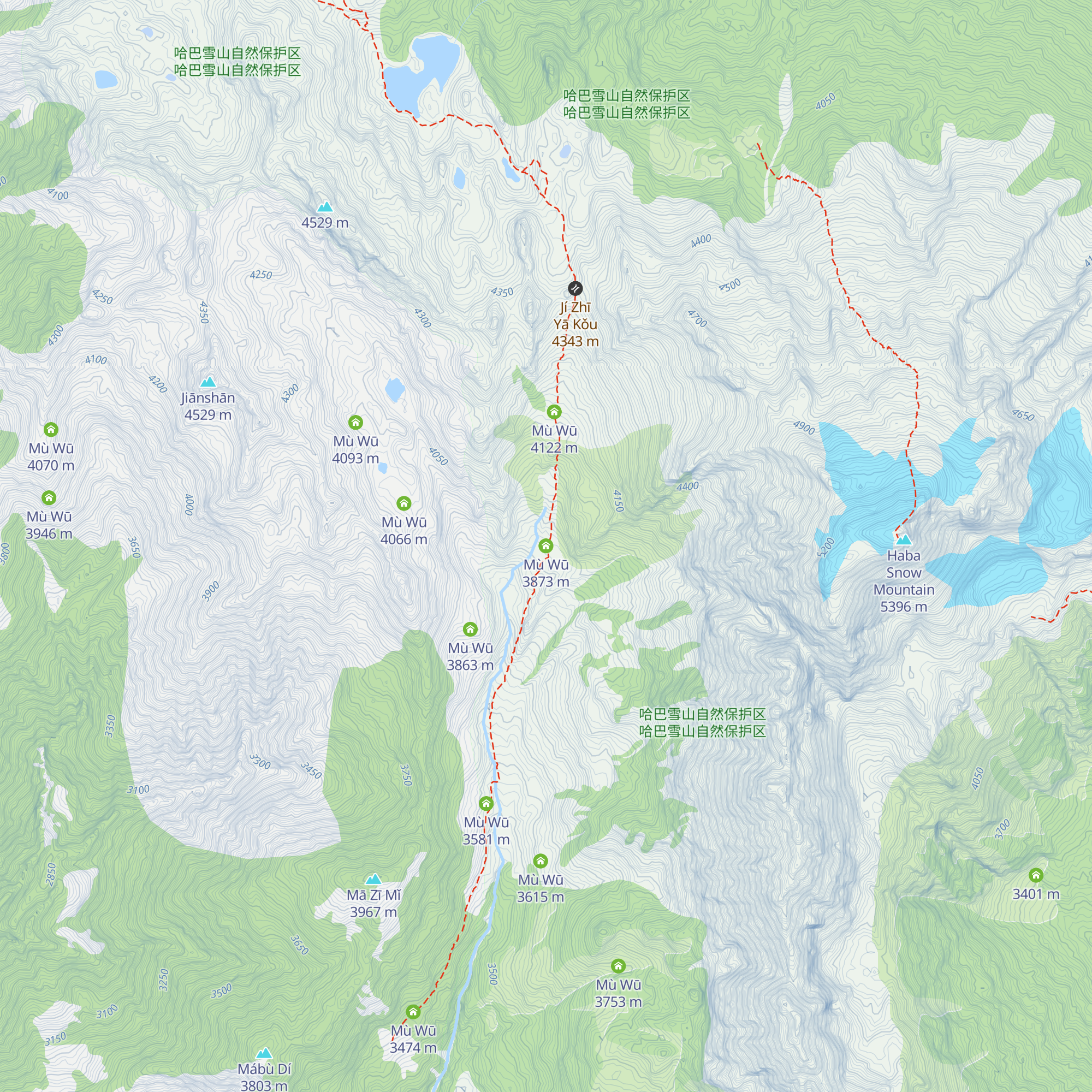 Mù Wū map