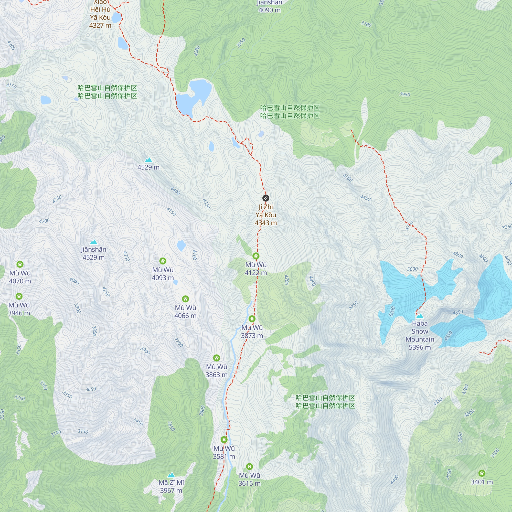 Mù Wū map