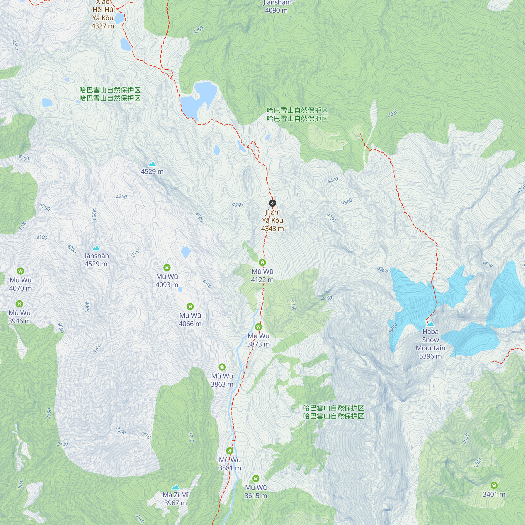 Mù Wū map