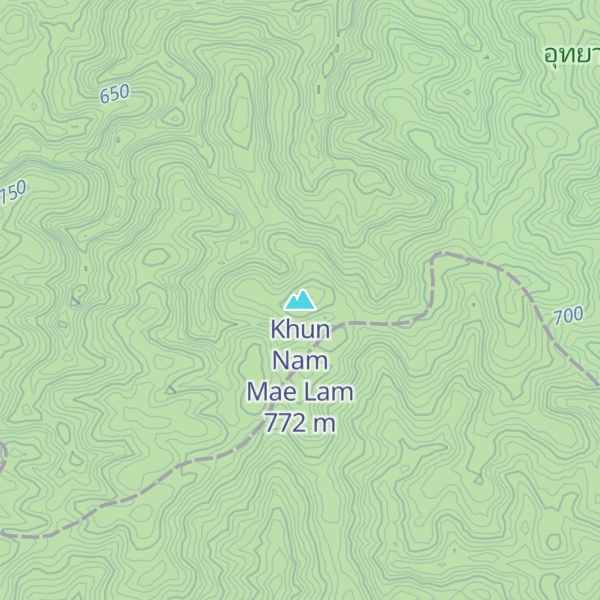 Map of Khun Nam Mae Lam