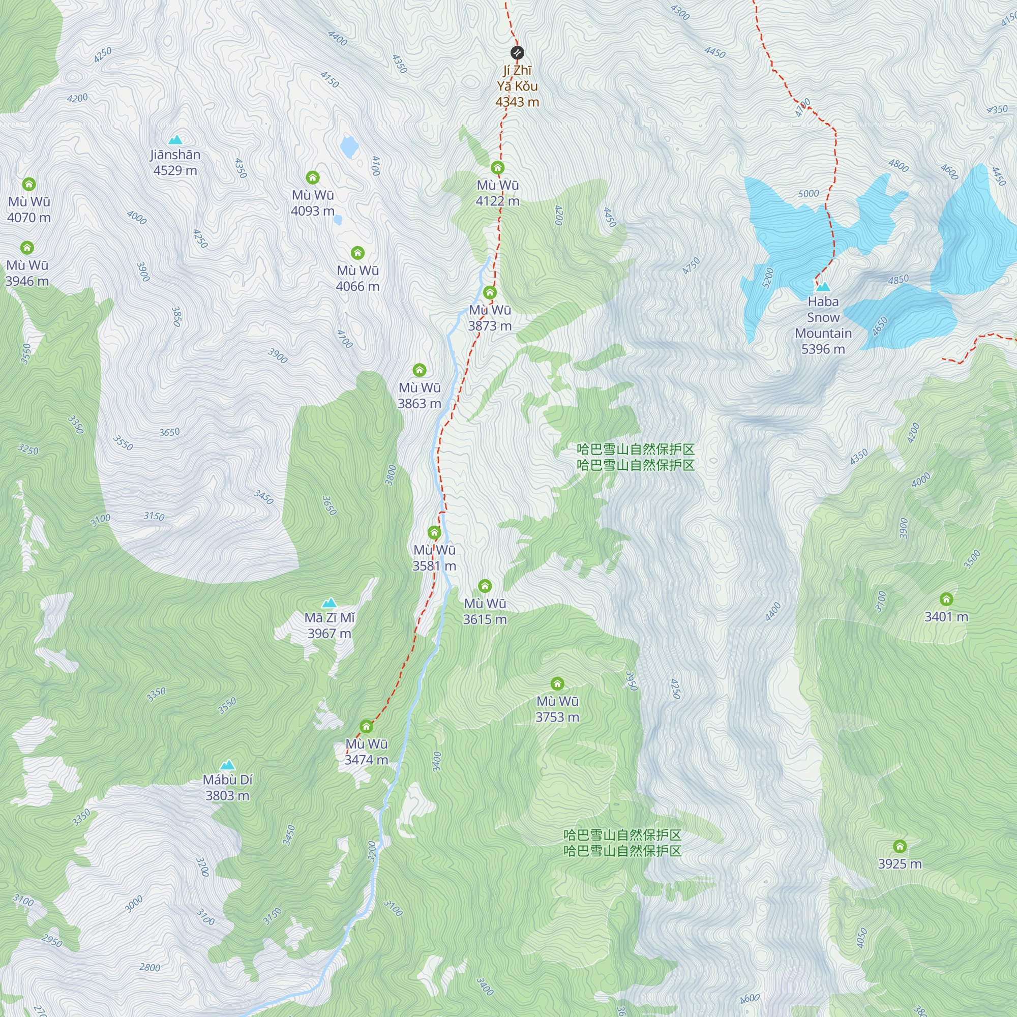 Mù Wū map