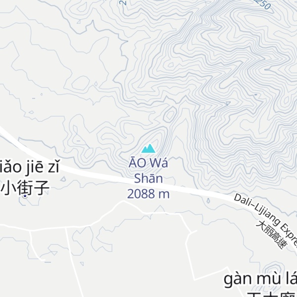 Map of ĀO Wá Shān
