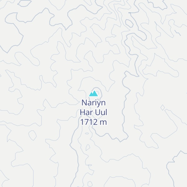 Map of Nariyn Har Uul