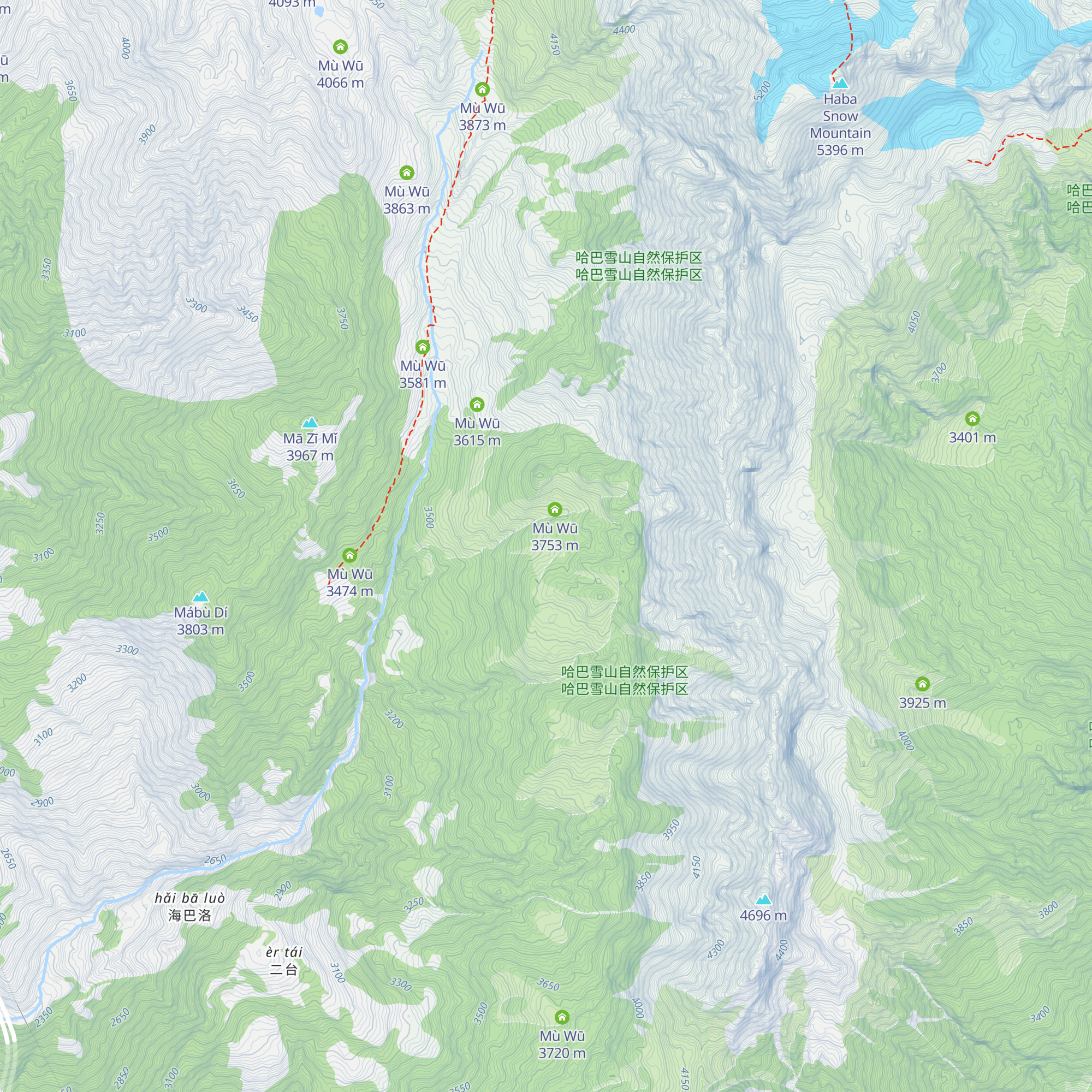 Mù Wū map