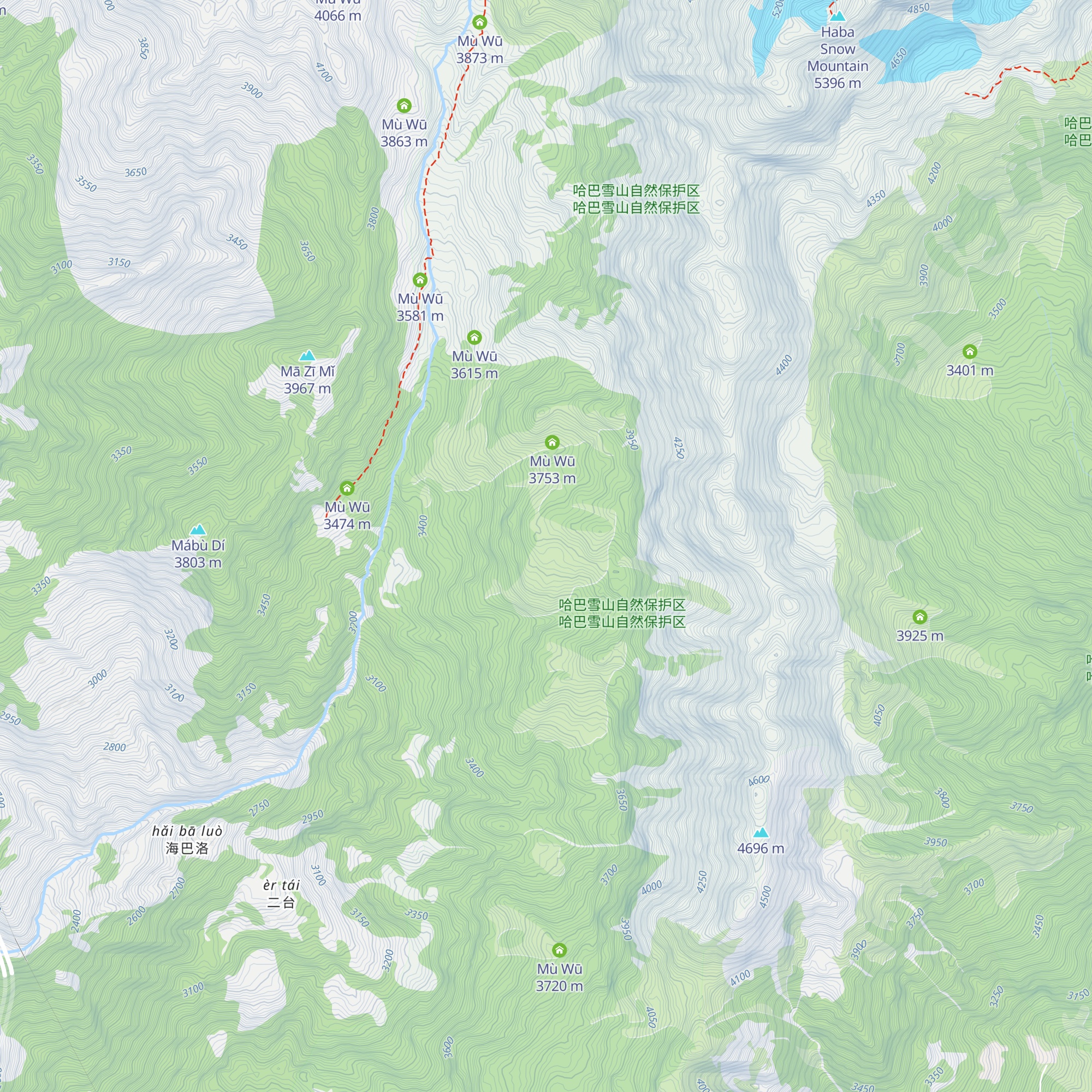 Mù Wū map