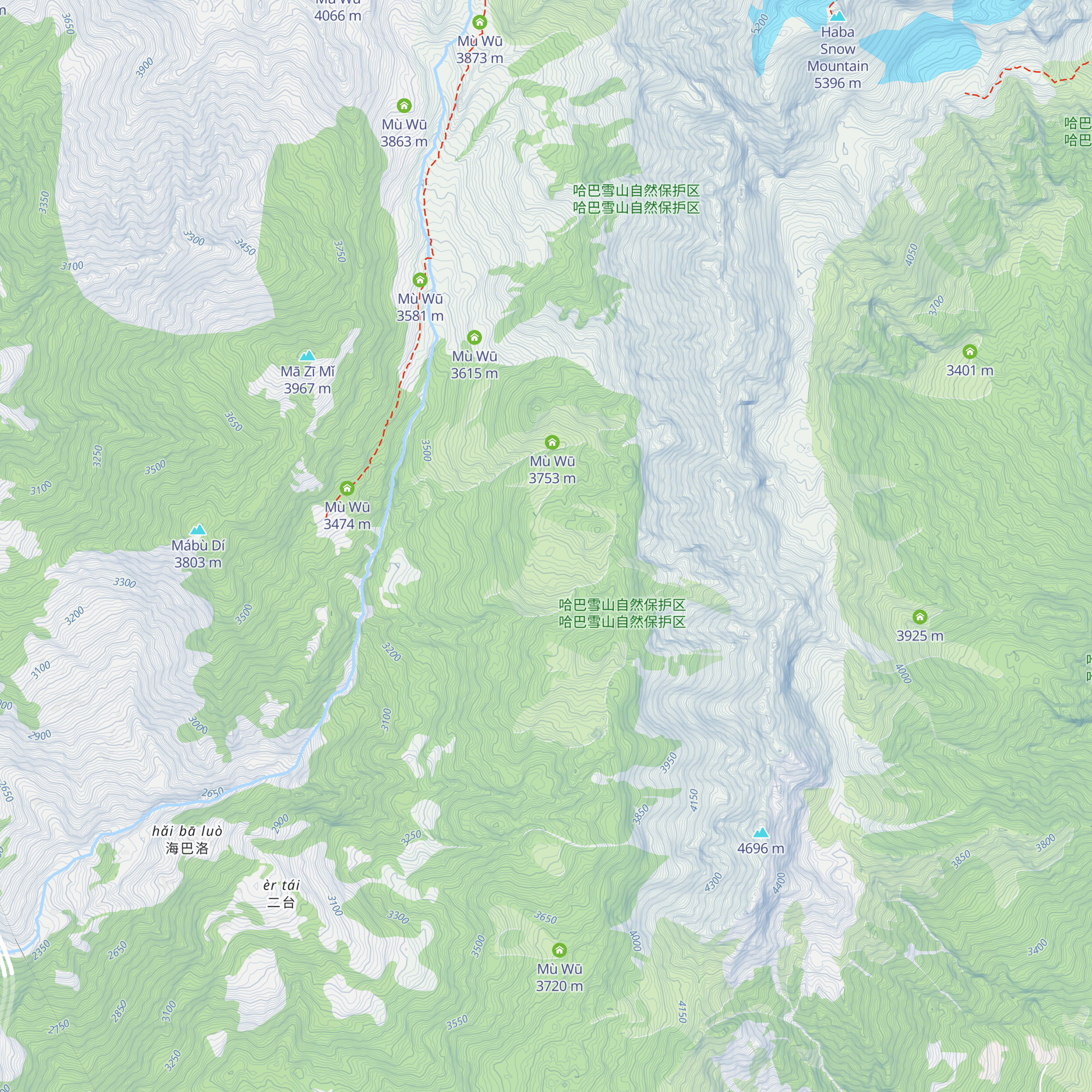 Mù Wū map