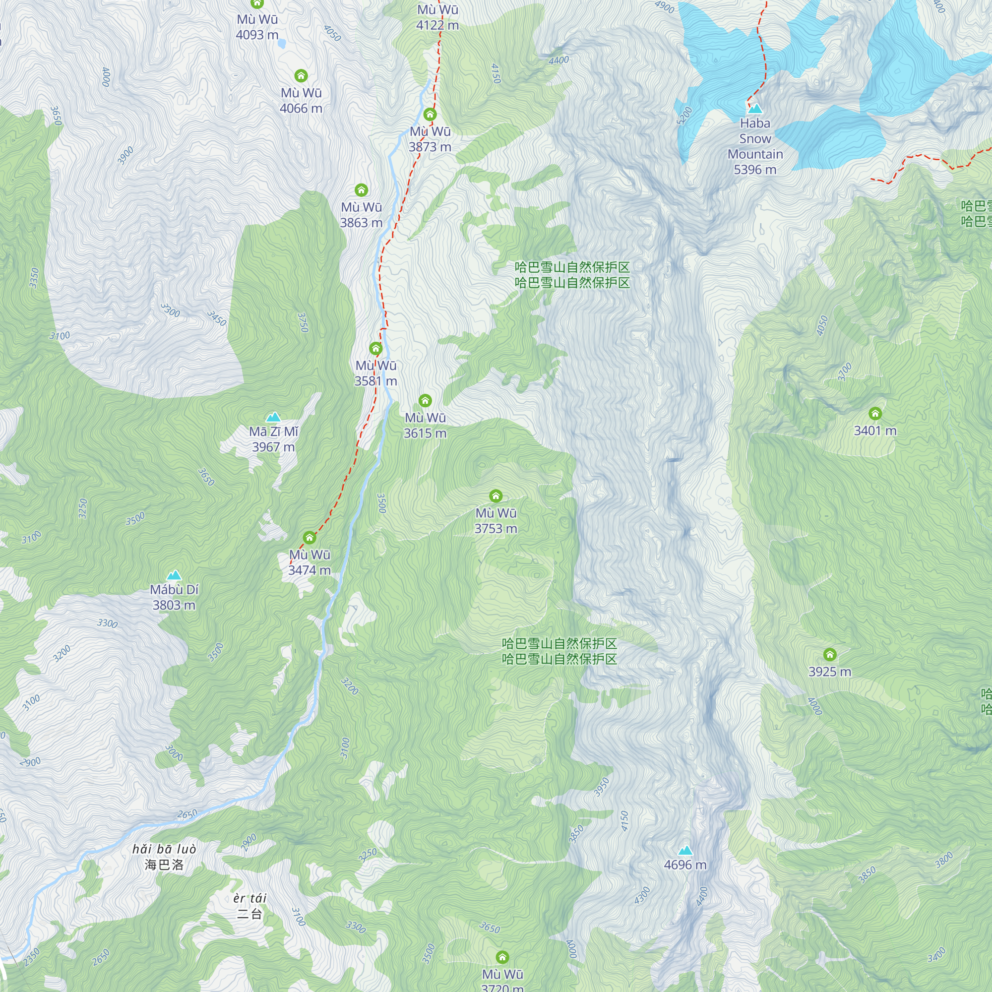 Mù Wū map