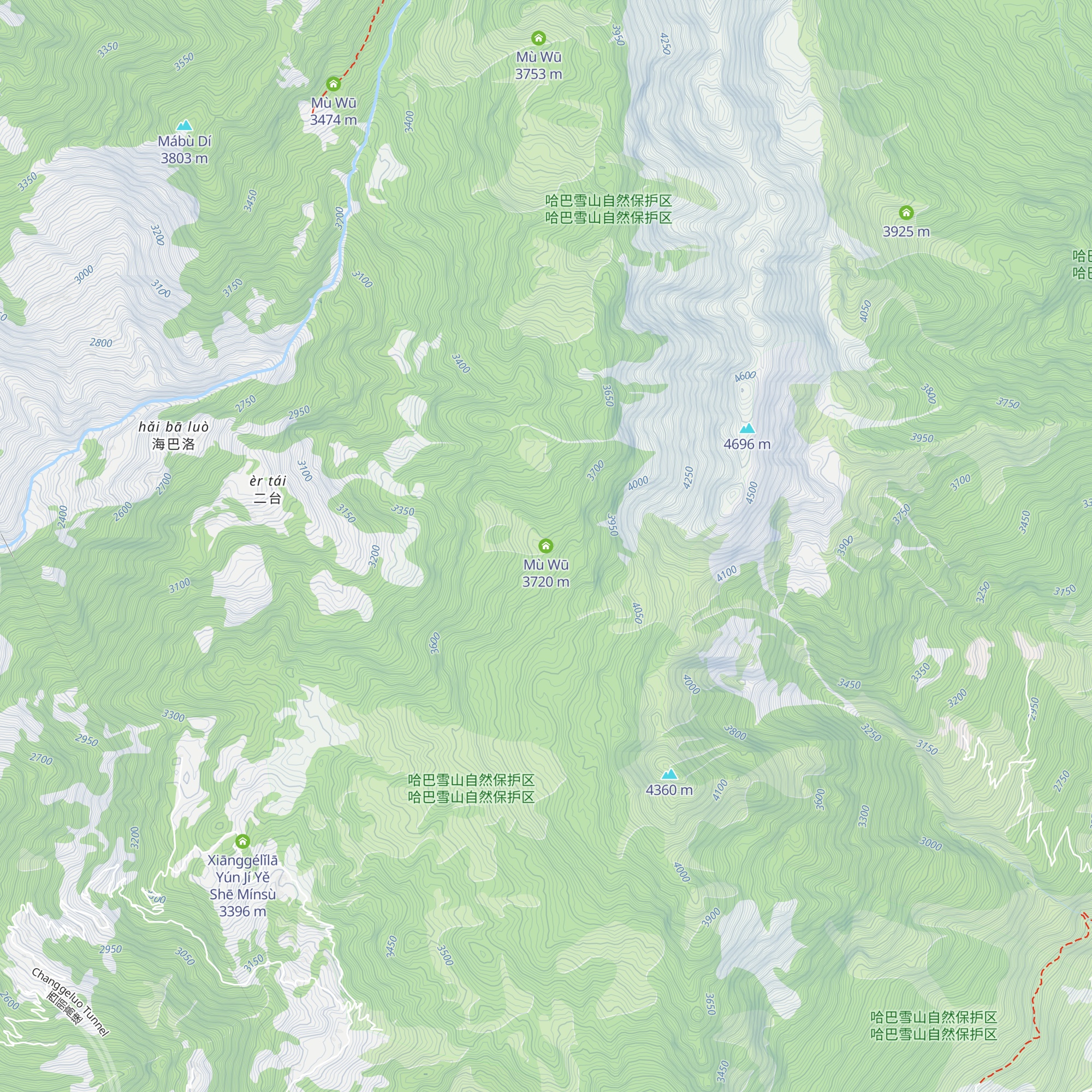 Mù Wū map