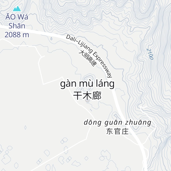 Map of Mùyú Shān