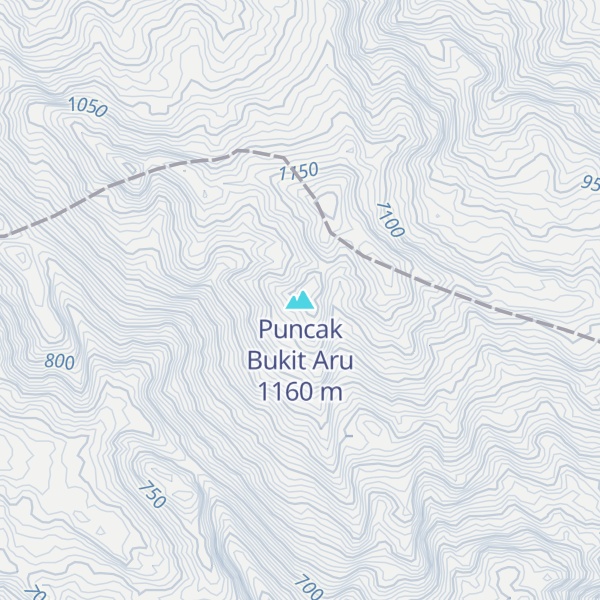 Map of Puncak Bukit Aru