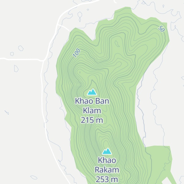 Map of Khao Ban Klam