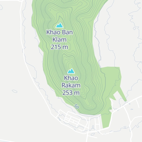 Map of Khao Rakam