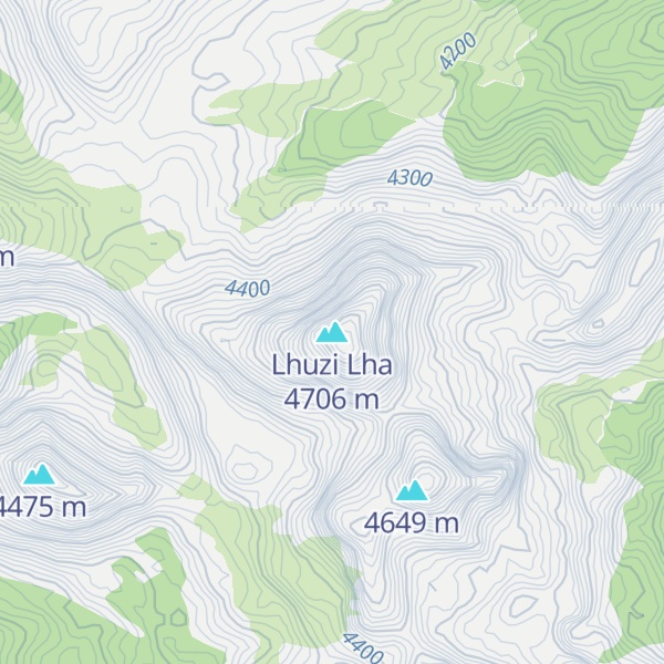 Map of Lhuzi Lha