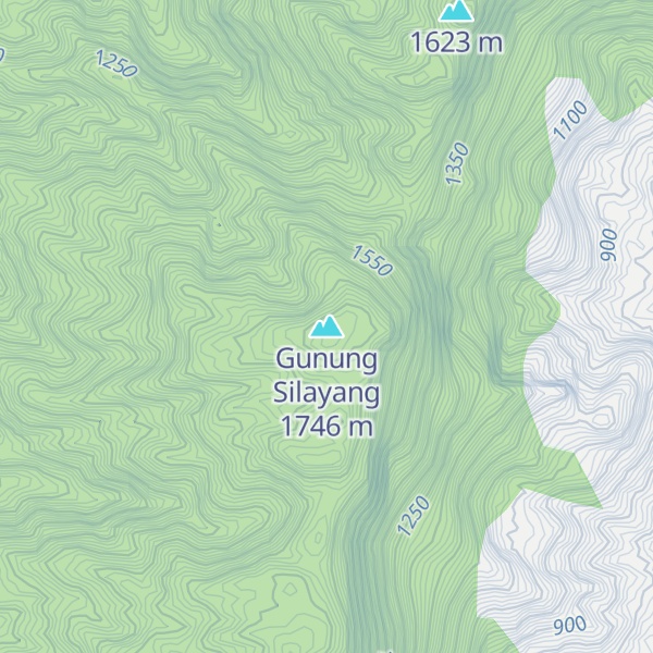 Map of Gunung Silayang