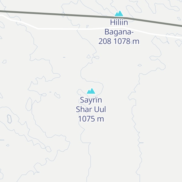 Map of Sayrïn Shar Uul