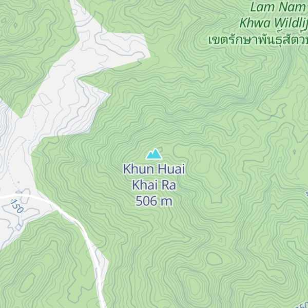 Map of Khun Huai Khai Ra