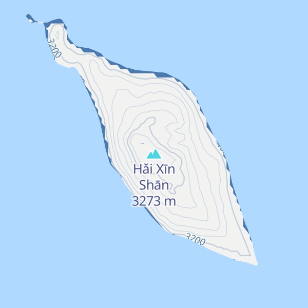 Map of Hǎi Xīn Shān