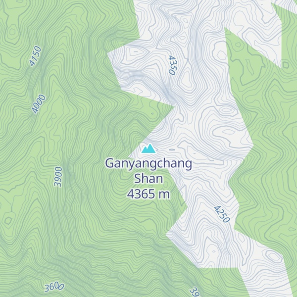 Map of Ganyangchang Shan