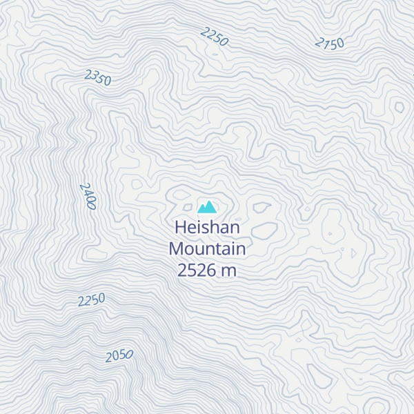 Map of Heishan Mountain
