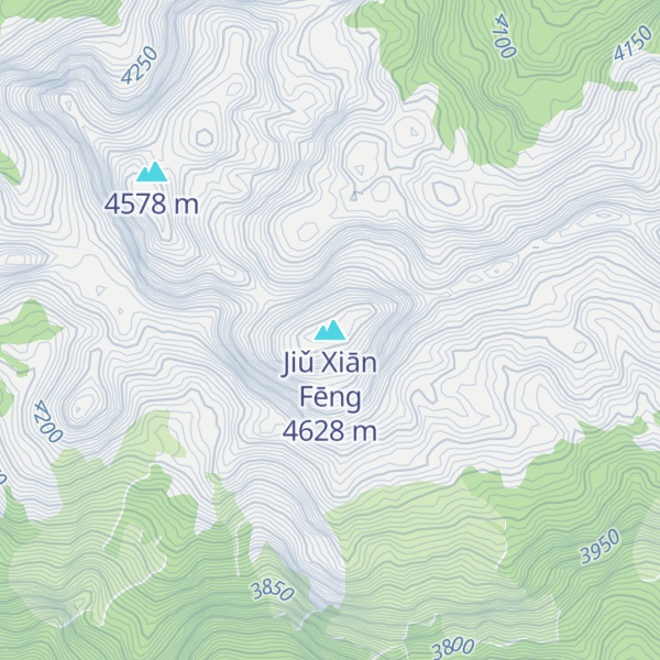 Map of Jiǔ Xiān Fēng