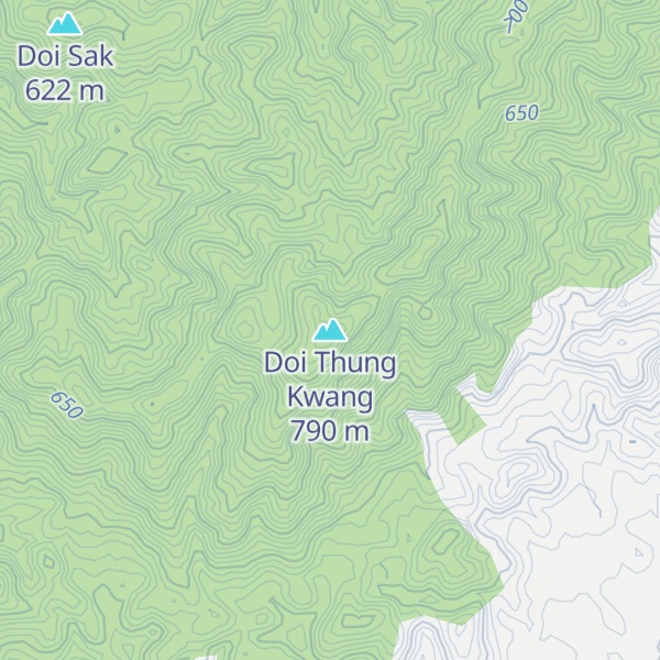 Map of Doi Thung Kwang
