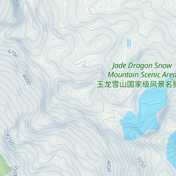 Map of Yulongxue Shan
