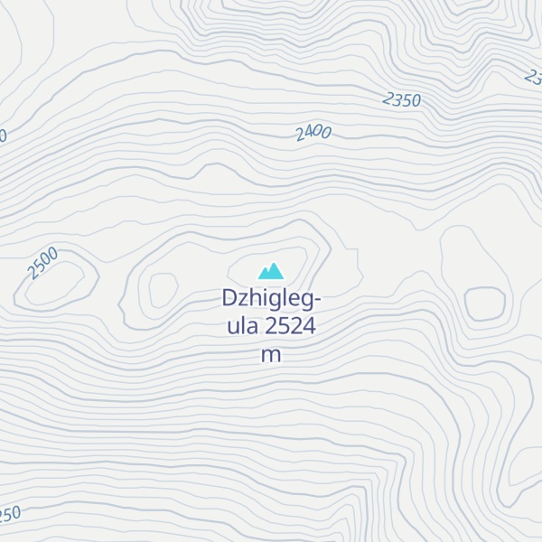 Map of Dzhigleg-ula