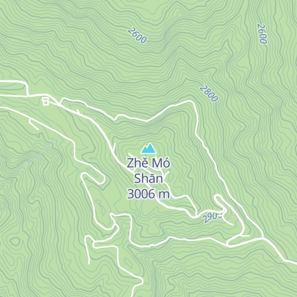 Map of Zhě Mó Shān