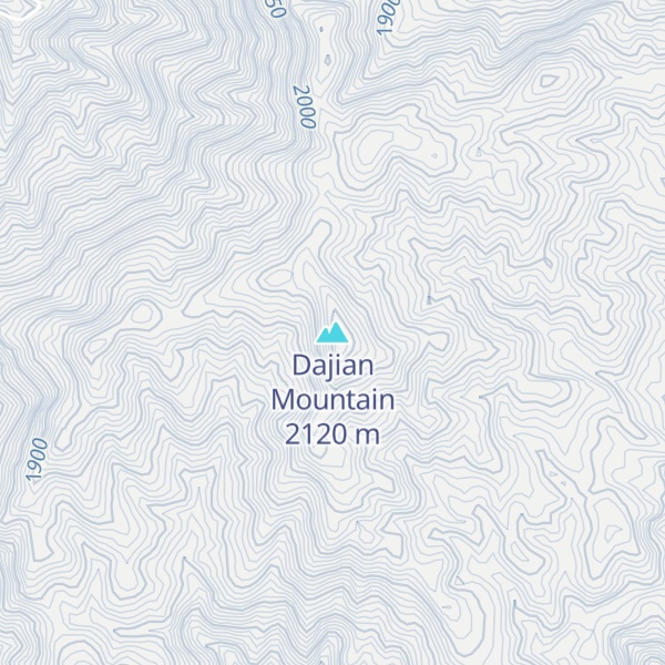 Map of Dajian Mountain