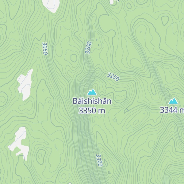 Map of Báishíshān