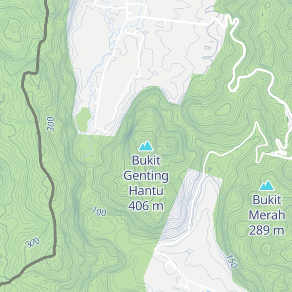 Map of Bukit Genting Hantu