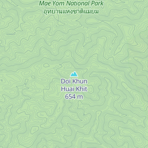 Map of Doi Khun Huai Khit