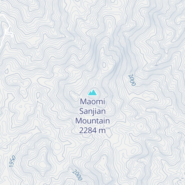 Map of Maomi Sanjian Mountain