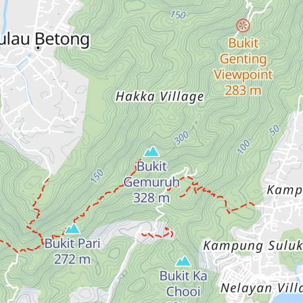 Map of Bukit Gemuruh
