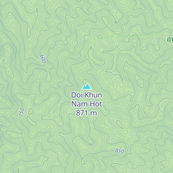 Map of Doi Khun Nam Hot
